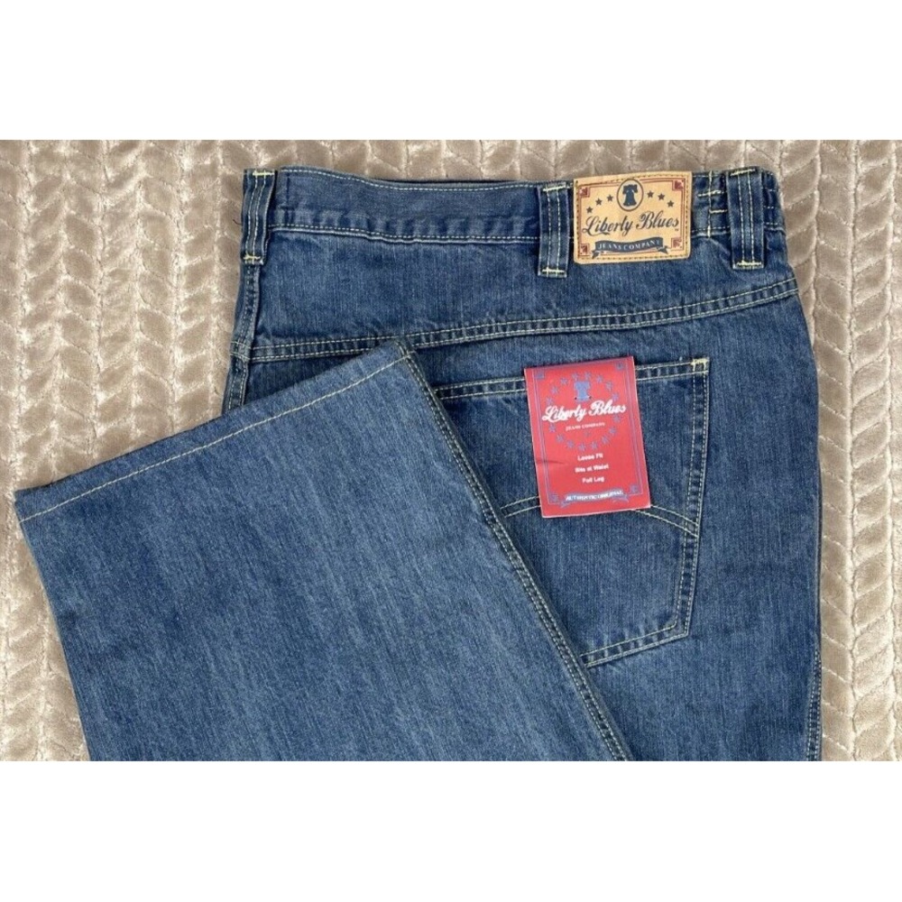 Liberty Blues‎ Loose Fit Jeans Mens 56x38 Blue